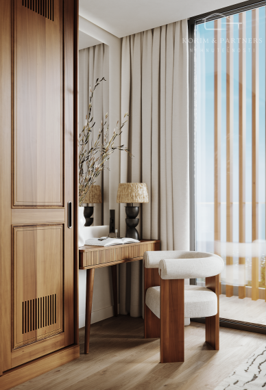 2 izbový apartmán s rozlohou  od 34,74 m² do 37,62 m²