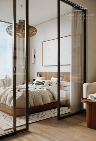 2 izbový apartmán s rozlohou  od 34,74 m² do 37,62 m²