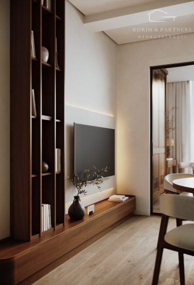 2 izbový apartmán s rozlohou s terasou na streche od 34,9 + 29,7 m² do 36,6  +  29,7m²