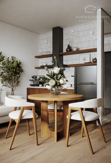 2 izbový apartmán s rozlohou s terasou na streche od 34,9 + 29,7 m² do 36,6  +  29,7m²