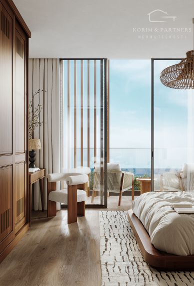 2 izbový apartmán s rozlohou s terasou na streche od 34,9 + 29,7 m² do 36,6  +  29,7m²