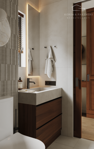 2 izbový apartmán s rozlohou s terasou na streche od 34,9 + 29,7 m² do 36,6  +  29,7m²