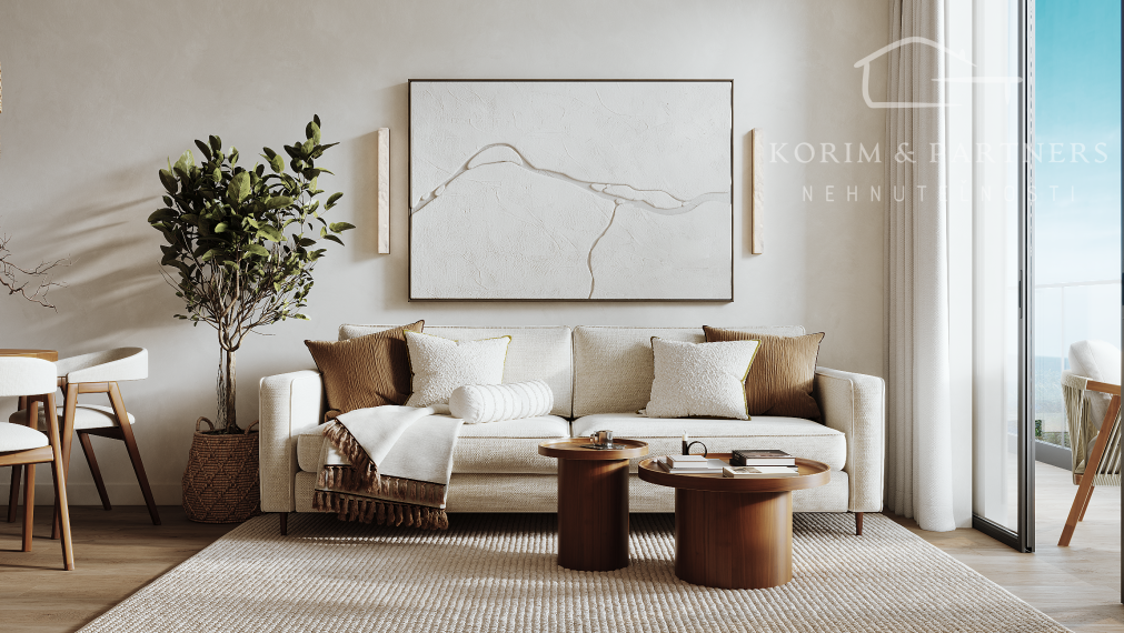 2 izbový apartmán s rozlohou od 54,6 do 55,57 m²