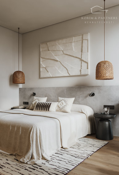 2 izbový apartmán s rozlohou od 54,6 do 55,57 m²