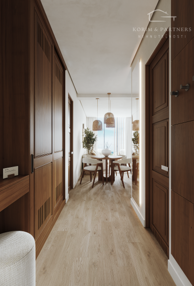 2 izbový apartmán s rozlohou od 54,6 do 55,57 m²