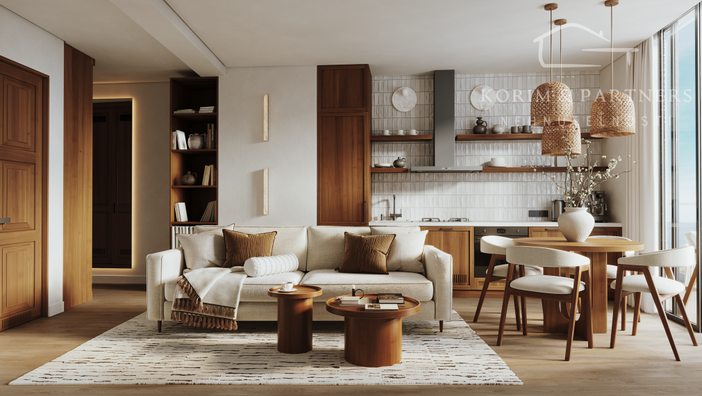 3 izbový apartmán so strešnou terasou s rozlohou 94,81 m² + 72,48 m²