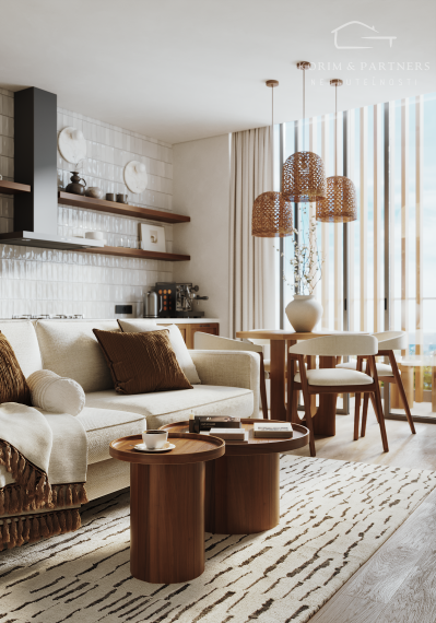 3 izbový apartmán so strešnou terasou s rozlohou 94,81 m² + 72,48 m²