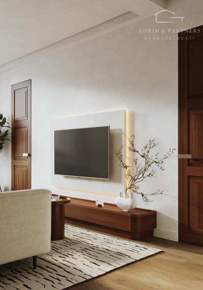 3 izbový apartmán so strešnou terasou s rozlohou 94,81 m² + 72,48 m²