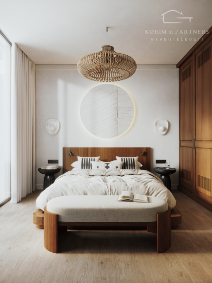 3 izbový apartmán so strešnou terasou s rozlohou 94,81 m² + 72,48 m²