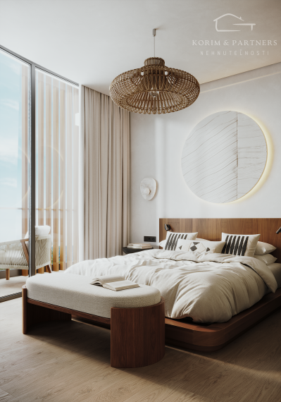 4 izbový  luxusný apartmán s rozlohou 121,9 m² a strešnou terasou 88,78m²