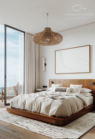 4 izbový  luxusný apartmán s rozlohou 121,9 m² a strešnou terasou 88,78m²