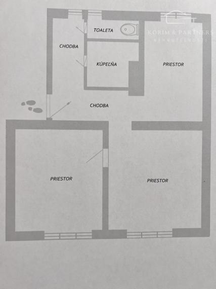 2-izbový byt v pôvodnom stave – na okraji II. sídliska
