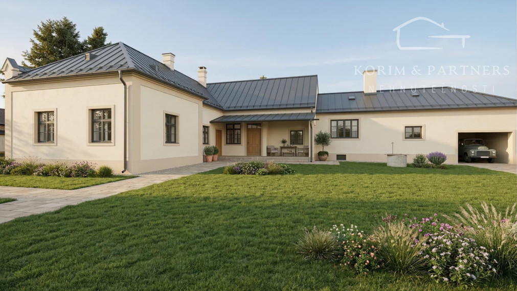 Poctivý tehlový dom s veľkými izbami a vysokými stropmi v tichej ulici v Iži