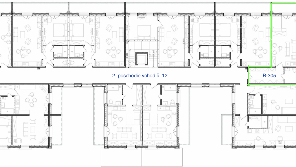 2-izbový byt v Danubia Residence (B-305), ktorý dáva zmysel