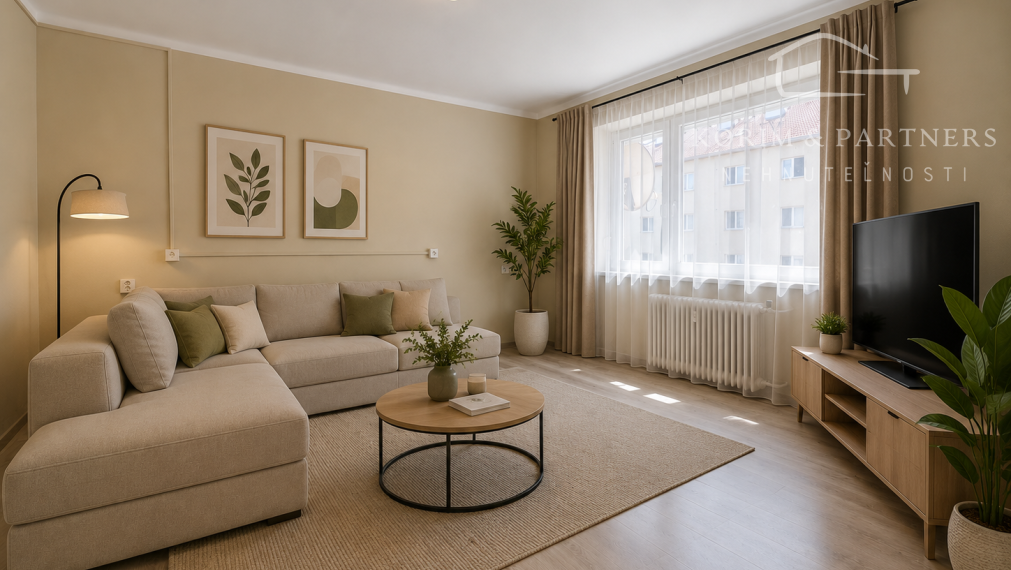 Priestranný 2-izbový byt s výmerou 59 m² po čiastočnej rekonštrukcii | Komárno