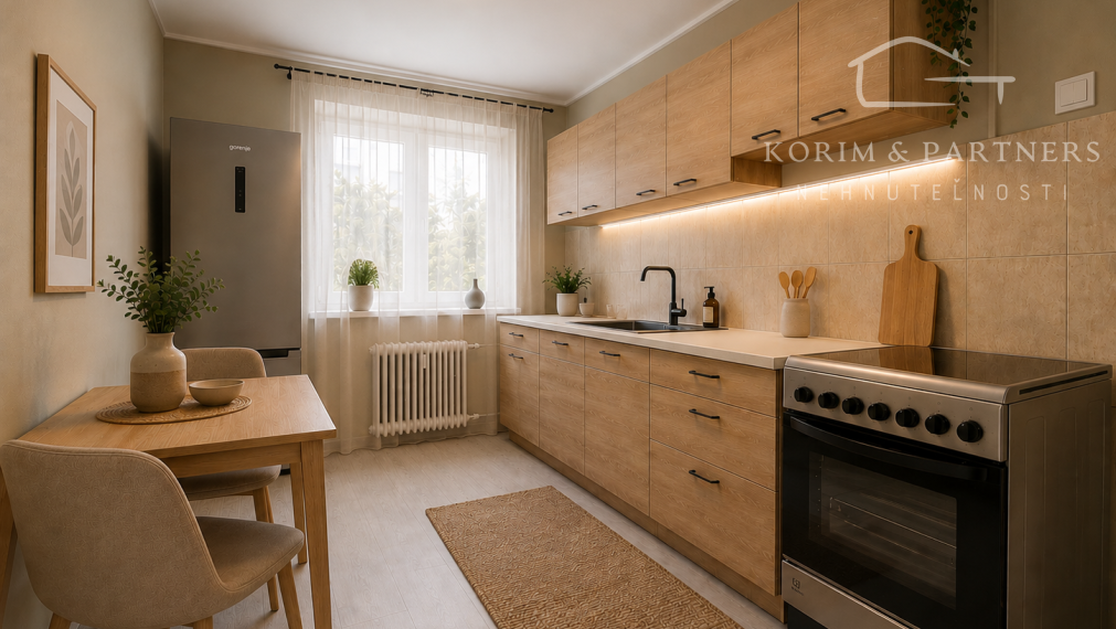 Priestranný 2-izbový byt s výmerou 59 m² po čiastočnej rekonštrukcii | Komárno