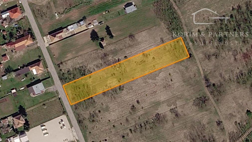 Pozemok 4 344 m² od cesty až k lesu – Marcelová