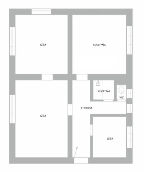 3-izbový byt Komárno – priestor s potenciálom rekonštrukcie