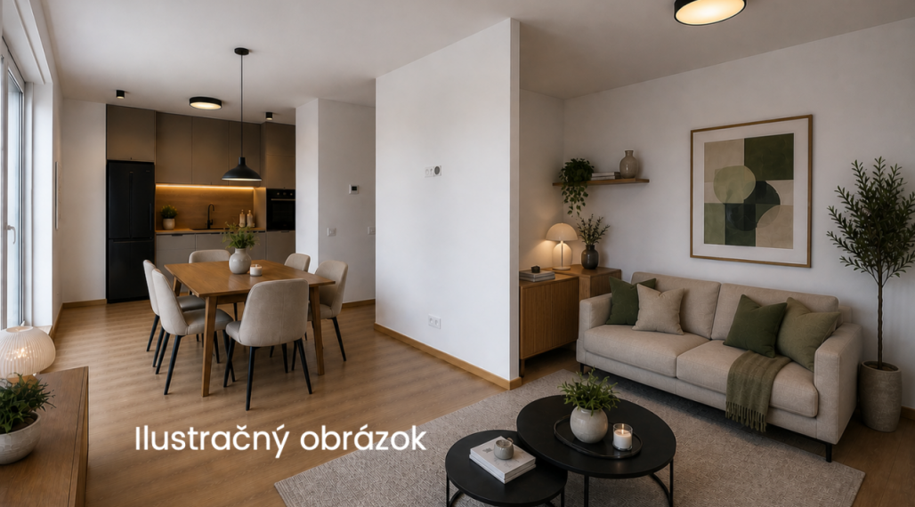 2-izbový byt (B-402) s premyslenou dispozíciou a terasou v Danubia Residence