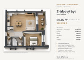2-izbový byt s lodžiou, 1. poschodie – White Square Komárno - fotografia 12