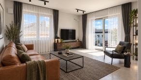 3-izbový byt s lodžiou, 2. poschodie – White Square Komárno - fotografia 1
