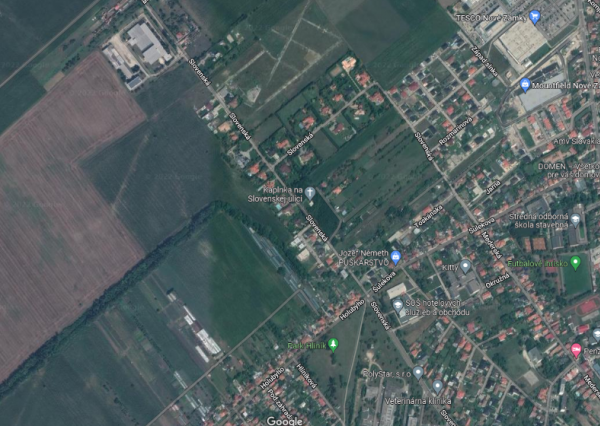 Pozemok na výstavbu rodinných domov, Nové Zámky