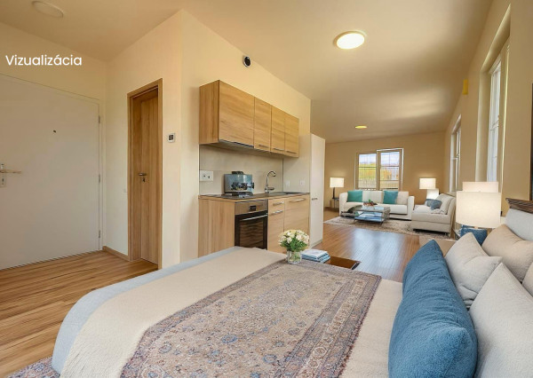 Veľký 1 izbový apartmán B307 v Danubia Residence v Komárne