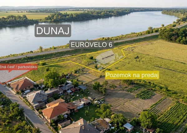 Pozemok piamo pri Dunaji, Kravany nad Dunajom