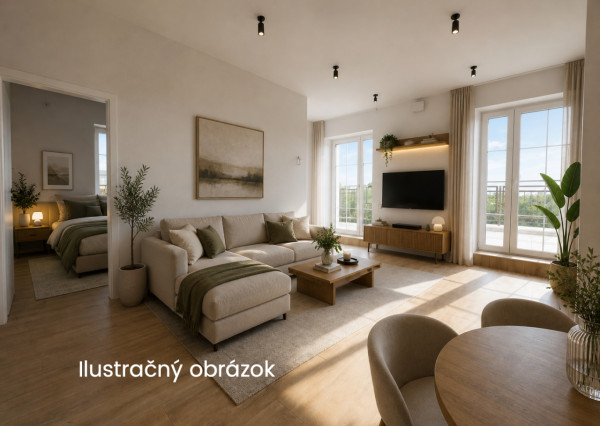 2 izbový byt s 41 m² terasou (B408) v novostavbe Danubia Residence – priestor, ktorý nekončí stenami