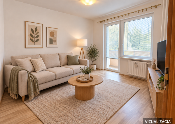 1-izbový byt s balkónom – Komárno, VII. sídlisko, 35 m²