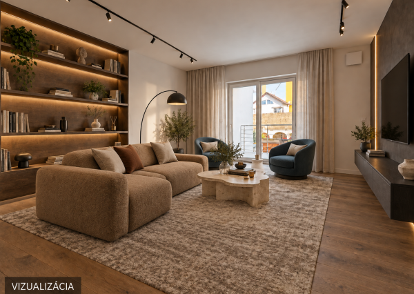 3-izbový byt s lodžiou, 2. poschodie – White Square Komárno