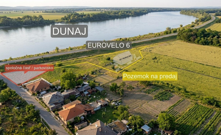 Pozemok piamo pri Dunaji, Kravany nad Dunajom