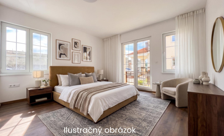 2-izbový byt s terasou v novostavbe Danubia Residence (A107), Komárno – 47,46 m²