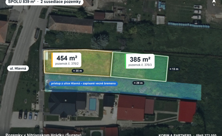 Stavebný pozemok 454 m² – Nitriansky Hrádok, Šurany - fotografia 2