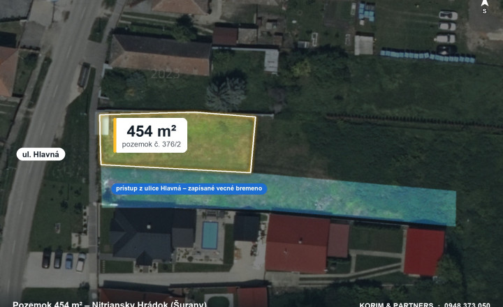 Stavebný pozemok 454 m² – Nitriansky Hrádok, Šurany - fotografia 1