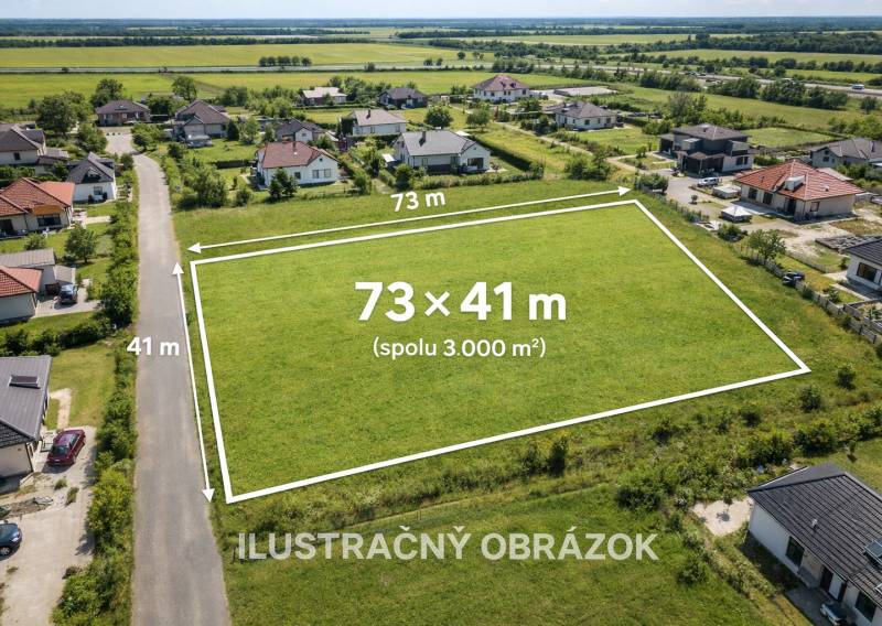 Takmer 3 000 m² stavebného pozemku na výstavbu, Hadovce.