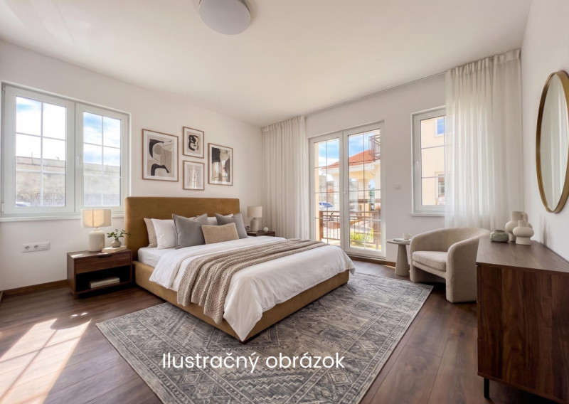 2-izbový byt s terasou v novostavbe Danubia Residence (A107), Komárno – 47,46 m²