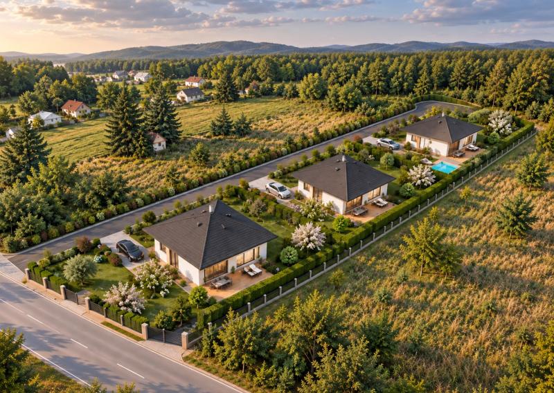 Pozemok 4 344 m² od cesty až k lesu – Marcelová